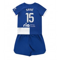 Atletico Madrid Stefan Savic #15 Replika babykläder Bortaställ Barn 2023-24 Kortärmad (+ korta byxor)